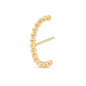 Gemnel Latest design 925 silver minimal bead hook earrings jewelry supplies