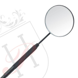 <b>Black</b> Eyelash Extension <b>Round</b> Shape <b>Mirror</b> Dia.25mm Private Label, Stainless Steel Handy Eyelash Extension <b>Round</b> Shape <b>Mirror</b> - Product Image 3