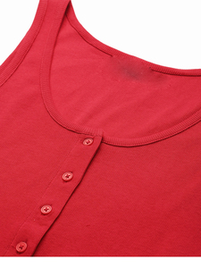 Débardeur court tricoté OEM pour femme, style européen et américain, couleur unie, sportif, décontracté, coupe ajustée, à manches courtes, type racerback - Product Image 3