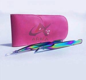 แหนบต่อขนตาปลอมแบบผสมทำจากสเตนเลสสตีลไทเทเนียมมีหลายจุดสำหรับขนตาปลอมแต่ละชิ้นอุปกรณ์ความงามอย่างยั่งยืน - Product Image 1