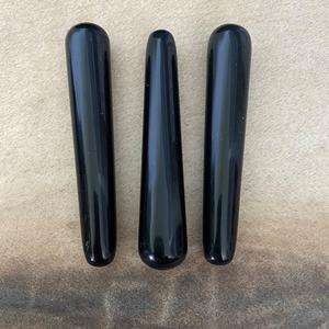 ไม้กายสิทธิ์คริสตัลออบซิเดียนเครื่องมือนวดแกะสลักขัดเงาเรียบสำหรับการรักษาความรัก - Product Image 3