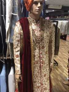 Costume de marié SHERWANI indien avec broderie lourde pour hommes, article de mode, saison de mariage, vente en gros - Product Image 6