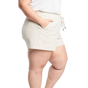 Pantalones Cortos Deportivos de Verano, Cintura Alta, Talla Grande, Elásticos, Tejidos, Transpirables, de Algodón, de Alta Elasticidad - Product Image 3