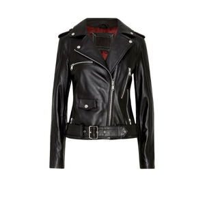 แจ็กเก็ตมอเตอร์ไซด์100% หนังวัวแท้ระบายอากาศได้ดี EN17092มีปลอกคอเสื้อโค้ทสำหรับผู้หญิงสำหรับฤดูหนาว - Product Image 5