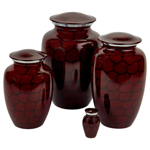 Urna de cremación de cenizas funerarias humanas para adultos de estilo americano/europeo, rama de pino Como, Metal conmemorativo para almacenamiento para servicios conmemorativos - Product Image 3