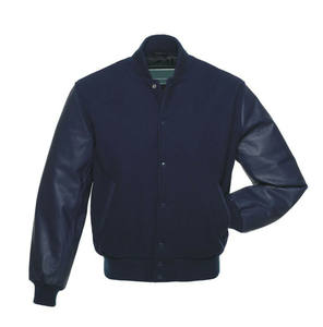 Veste universitaire pour hommes personnalisée en gros corps en laine avec broderie chenile bombardier de baseball conception en cuir veste personnalisée vierge - Product Image 1