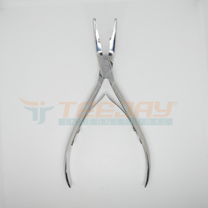 Nouvel arrivage TEEJAY : Pince applicatrice de micro-anneaux courbés en acier inoxydable argenté pour extensions capillaires, personnalisable OEM, avec poignée sur mesure et marque privée - Product Image 4
