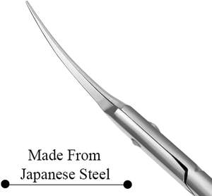 Tijeras Profesionales Curvas para Cutículas Pequeñas de Acero Inoxidable, Herramienta de Manicura para el Cuidado de las Uñas de las Mujeres - Product Image 3