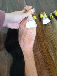 ผลิตภัณฑ์ยอดนิยม20ซม.-80ซม. ต่อผมจำนวนมากความยาวเต็มสุดหนาสั่งซื้อ Minumum 200gr จัดส่งไปยังรัสเซีย - Product Image 4