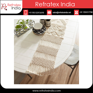 Camino de mesa de macramé, proveedor indio - Product Image 4
