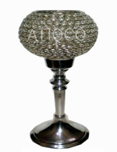 Metal & Glass Crystal Votive <b>Tealight</b> Latest & Modern Design Metal <b>Tealight</b> Votive Attractive Metal Candle Holder Best Selling - Product Image 5