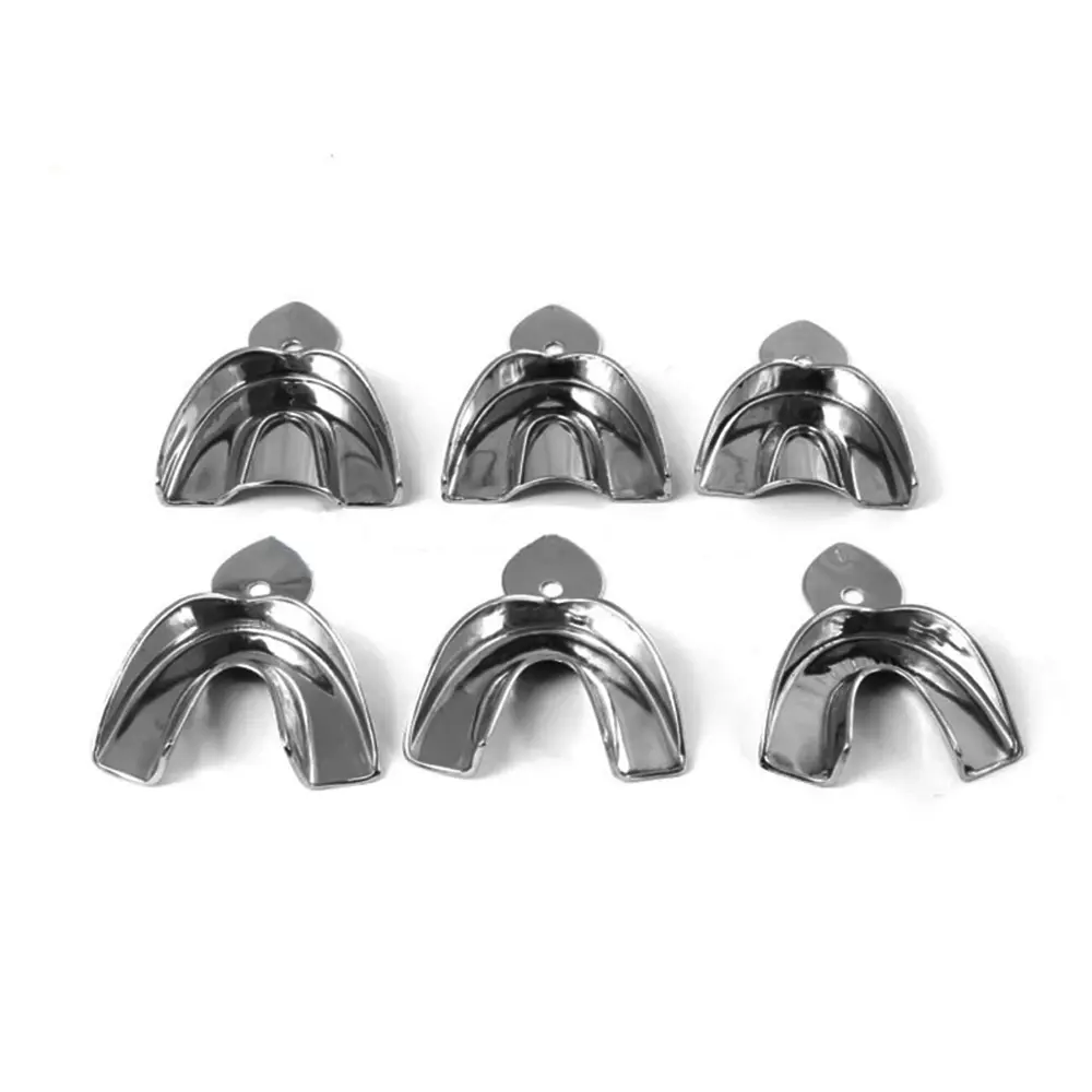 Impression Trays Set of 6 Solid 2 - High Quality Dental Impression Trays