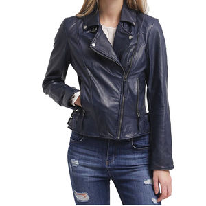 Chaquetas de Cuero de Oveja para Mujer, Hechas en Pakistán, Transpirables, con Cierre, Impermeables, Ecológicas, Personalizables y a la Moda - Product Image 1