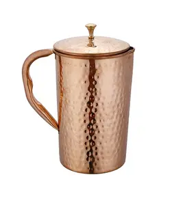 Indian Fabrikant 50 Oz Luxe Designer Koper Roestvrij Staal Water Jug