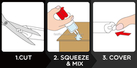 Seringue liquide de colle en acier époxy de 24 ml pour la réparation de l'acier