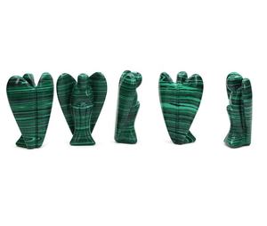 Cristal ange Hit malachite sculpture cristal 2 à 2.5 pouces pierre guérison pierres précieuses en vrac ange figurine pour la décoration de la maison - Product Image 4