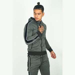 OEM sur mesure, vêtements de sport d'hiver pour hommes, taille plus, ensembles de survêtement, ensembles de jogging, tissu respirant antibactérien, couleur personnalisée, marque - Product Image 3