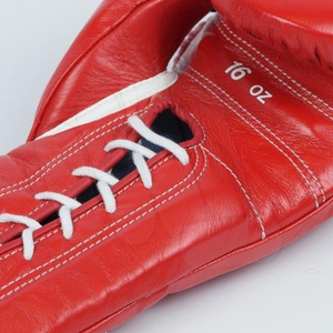 Guantes de boxeo rojos de cuero genuino de alta calidad premium hechos a medida para sparring y entrenamiento de boxeo profesional RTS ganador - Product Image 3