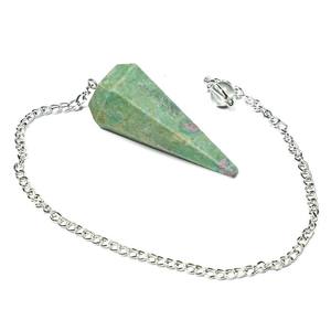 Vente en gros, pendule à facettes en rubis semi-précieux, en zoïte 6 - Product Image 1