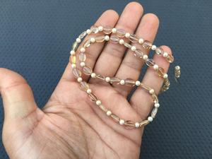 พลอยควอทซ์สโมคกี้ธรรมชาติ41ชิ้นลูกปัดรูปไข่เรียบสำหรับทำเครื่องประดับ2020สีน้ำตาลยอดนิยม - Product Image 3