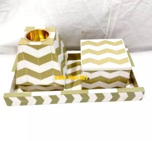 Bandeja artesanal de madera con perla madre para decoración del hogar, quemador de Bakhoor artesanal, caja de almacenamiento árabe, incienso Eid de Ramadán, regalo - Product Image 1