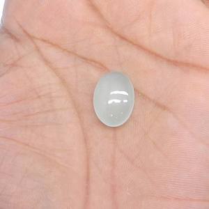 Piedra preciosa suelta de Calcedonia de agua Natural de alta calidad 18x13mm cabujón ovalado collar de cuentas de cristal azul certificado IGI tratado térmicamente - Product Image 6