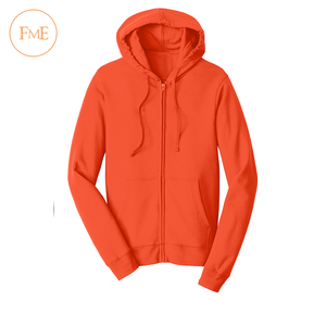 Sudadera con capucha personalizada para hombre, temporada de invierno de 100% algodón con cuello de sarga frontal con cremallera completa, logotipos personalizados y marca OEM - Product Image 6