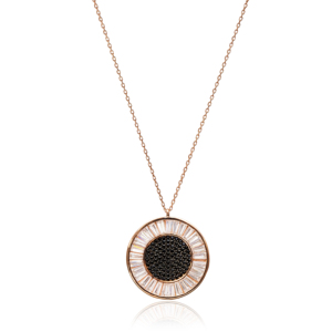 Pendentif rond Design minimaliste pour turque, vente en gros, argent Sterling 925, bijoux élégants et à la mode, fait à la main, vente en gros - Product Image 1