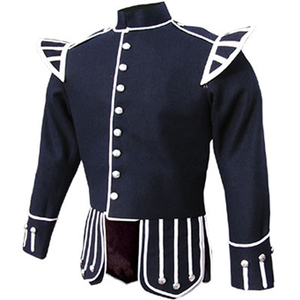 Double veste verte pour batteurs, Bagpipers et bande de marche pour hommes, prix de gros, avec des Options de mesure sur mesure - Product Image 5