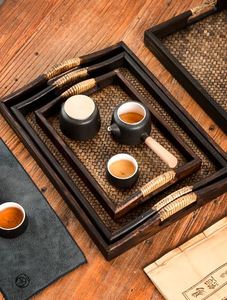 High Quality <b>Large</b> Rattan Serving <b>Tray</b> Simple Design for Effortless Food Serving in the Kitchen - Product Image 4