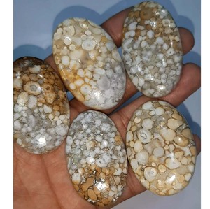 Jasper งูจงอางธรรมชาติพลอยหลวมเรียบเนียนแกะสลักด้วยมืออัญมณีสำหรับการทำเครื่องประดับแฟชั่นฤดูร้อนและของขวัญ - Product Image 1