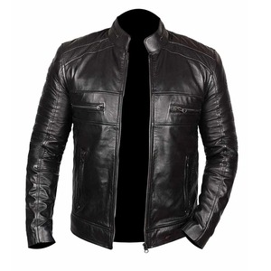 Chaqueta de piel de oveja reversible sostenible para hombre, impermeable de secado rápido con cuello levantado, chaqueta de cuero peinada personalizable - Product Image 2