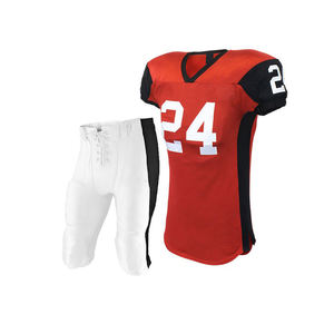 Vêtements de sport de football sublimés par mouche imprimés personnalisés pour jeunes et adultes uniformes de football américain respirants de grande taille hauts personnalisables - Product Image 1