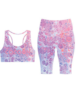 2023 Logo personnalisé confortable Polyester/Spandex sublimé femmes Biker Shorts grande taille deux pièces ensemble grande taille grande taille grande taille - Product Image 4