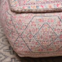 Nouveautés 2022 : Housse de pouf ottoman de designer, motif tapis oriental turc persan antique, tissu vintage pour salon et mariage