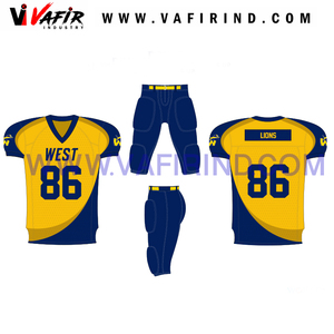 Trajes de fútbol americano transpirables uniformes de fútbol juvenil personalizados al por mayor en Tallas grandes - Product Image 6