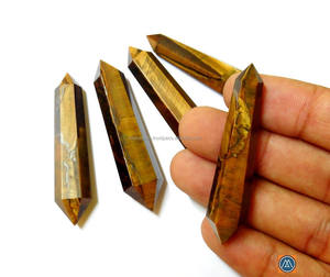 Último Modelo 2026, Colgante de Ojo de Tigre de Primera Calidad con Doble Punta de Lápiz para Sanación de Chakras, Venta al Por Mayor - Product Image 2