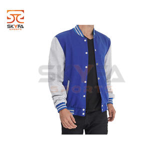 Veste homme hiver XL Varsity Bomber Flight Baseball à capuche col léger Letterman épaule manche - Product Image 4