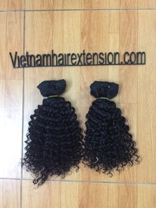 Extensiones de Cabello Humano Remy Virgen Rizado con Doble Trama y Ondas Profundas - Product Image 3