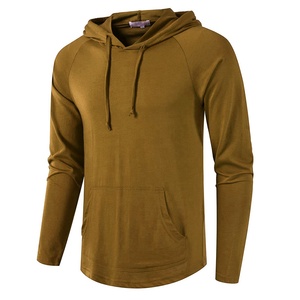 Sudadera con capucha de lana para hombre, con logotipo personalizado bordado, prendas de vestir, talla grande, OEM - Product Image 3