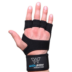 Guantes de gimnasio para hombre, venta al por mayor, guantes de ejercicio para levantamiento de pesas, guantes antideslizantes de silicona para entrenamiento con pesas - Product Image 5