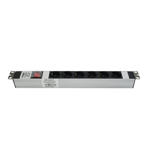 19 inch 6 cách 1U Đức ổ cắm trên Off thắp sáng chuyển đổi PDU Rack mount Đơn vị phân phối điện 16A 250V AC Schuko din49441 - Product Image 2