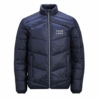 Chaqueta Bomber Casual de Invierno para Hombre, 100% Poliéster, Delgada, Transpirable, Acolchada, Talla Grande, con Cierre, Tejida, Impermeable, para Uso Diario