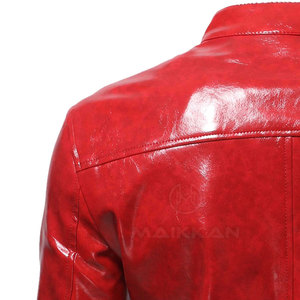 แจ็กเก็ตหนังสำหรับผู้ชาย,เสื้อแจ็กเก็ตหนังแฟชั่นแบบสั่งตัด - Product Image 4