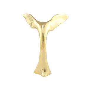 Ailes métalliques plaquées or, sculpture moderne, décoration de table en aluminium pour jardin, maison, salon, décoration en forme d'ailes élégantes - Product Image 3