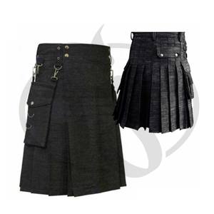 ที่ดีที่สุดคุณภาพชุดScottish Kilts Denim Kiltทนทานผ้าKilt - Product Image 3
