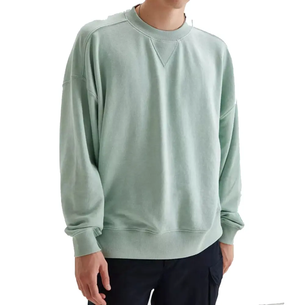 2024 Trendy Custom design venda quente roupas de moda 100 algodão mens camisolas personalizadas seu próprio logotipo crewneck camisola