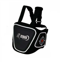 Protège-ventre de boxe Zebra Sports, protection corporelle MMA, protection de poitrine, cible de kick-boxing, pad de frappe en cuir PU durable, logo personnalisé
