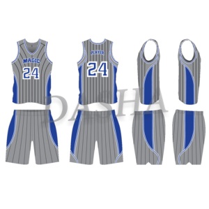 2025 dernière conception vêtements de sport pour hommes uniforme de basket-ball de haute qualité personnalisable sublimé Illusion ensemble pour adultes respirant - Product Image 6