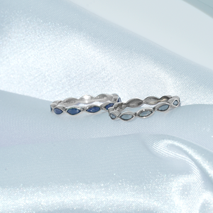 Anillos de Compromiso Ajustables de Plata de Ley 925 para Mujer, con Circonitas, Diseño Moderno, de Taiwán - Product Image 6
